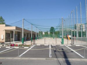 園庭天井ボール除けネット