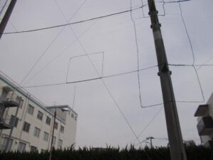 防球ネット補修